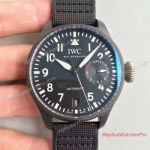 Swiss Replica IWC Big Pilot IW502003 Watch Black 46mm Nylon Strap